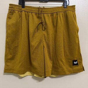 Men's Nike SB Basketball Mesh Shorts Reversible Gold FN2593-700 Size 2XL NEW